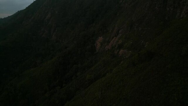 Drone Aerial of Zomba Massif, Malawi at Sunrise