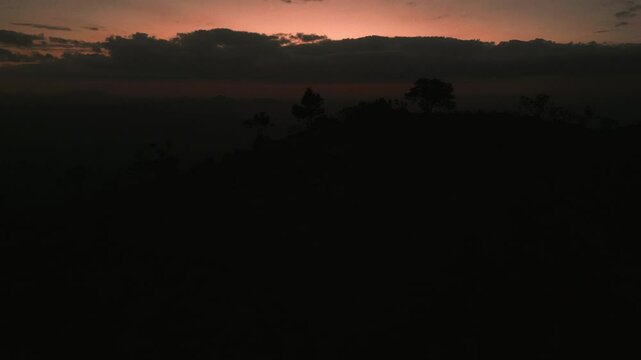 Drone Aerial of Zomba Massif, Malawi at Sunrise