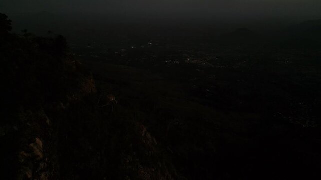 Drone Aerial of Zomba Massif, Malawi at Sunrise