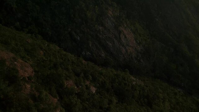 Drone Aerial of Zomba Massif, Malawi at Sunrise