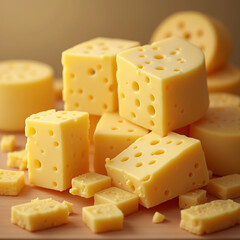 Front view sliced fresh cheese on a light snack color photo food breakfast