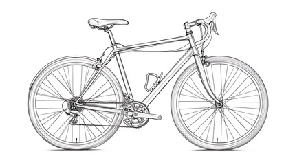 A bicycle with a black seat and a black handlebar