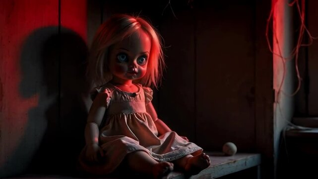Creepy Doll with big eyes