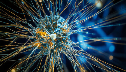 Stunning close-up of a complex, interconnected network.