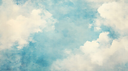 Obraz premium A blue sky with white clouds