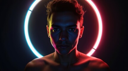 Neon Ring Portrait