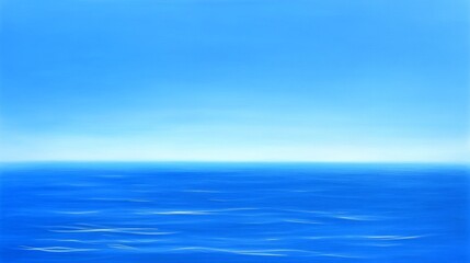 Fototapeta premium Tranquil Ocean Moonlight Dance - Serene ocean scene, moonlight reflecting, peaceful atmosphere, blue hues, tranquil waters symbolizing calmness, serenity, peace, hope, and escape.