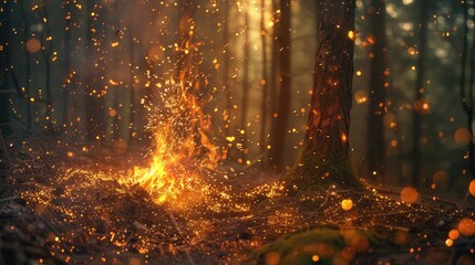 Fototapeta premium fire 