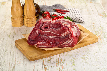 Raw beef meat for cooking