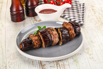 Turkish cuisine - Patlican Kebab with eggplant