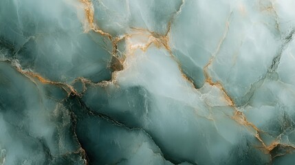 Elegant turquoise marble texture with golden veins