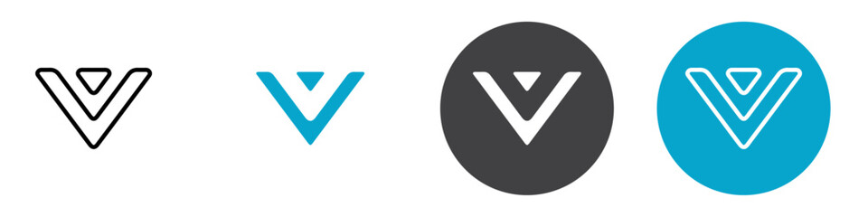 arrow down icon Vector illustration in black