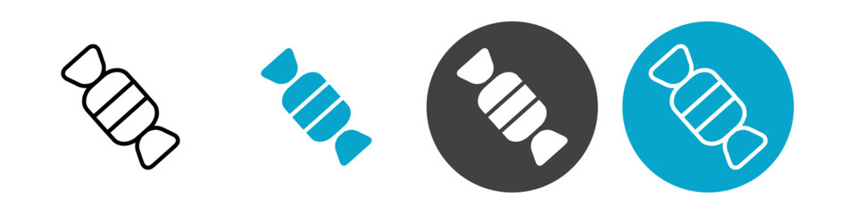 candy icon Vector illustration in black