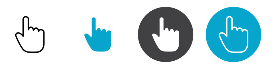 click icon Vector illustration in black