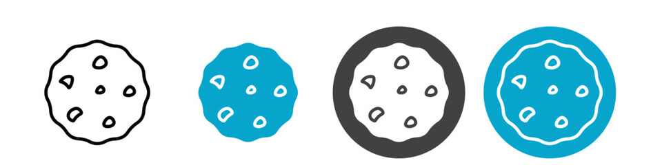 cookie icon Vector illustration in black