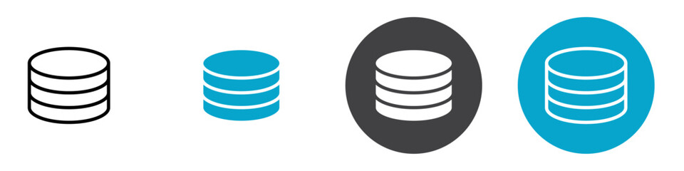 data base icon Vector illustration in black