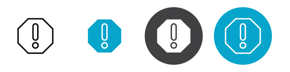 error icon Vector illustration in black