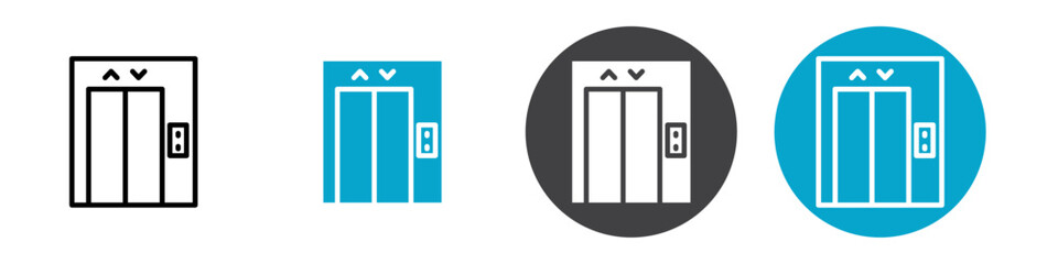 elevator icon Vector illustration in black © Ramdevpir