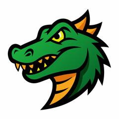 cartoon crocodile head crocodile mascot