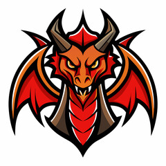 tribal wolf tattoo dragon mascot