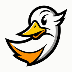 duck with a smile cartoon