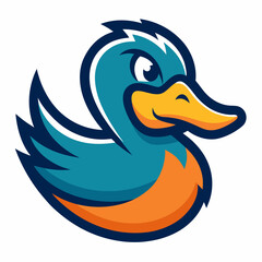 illustration of a duck cartoon