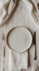 Elegance on the Table: Minimalist Dining Setting