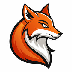 red fox vector illustration