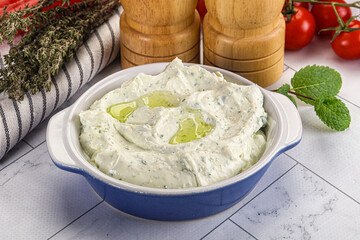 Greek feta dip with oil