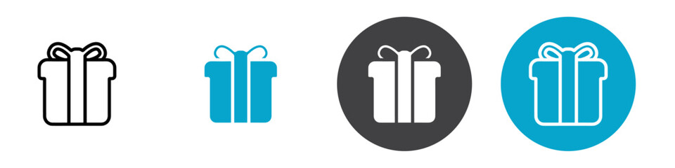 gift icon Vector illustration in black