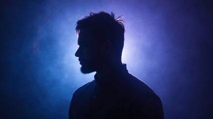 Backlit Silhouette Headshot