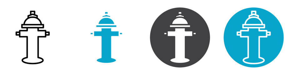 hydrant icon Vector illustration in black