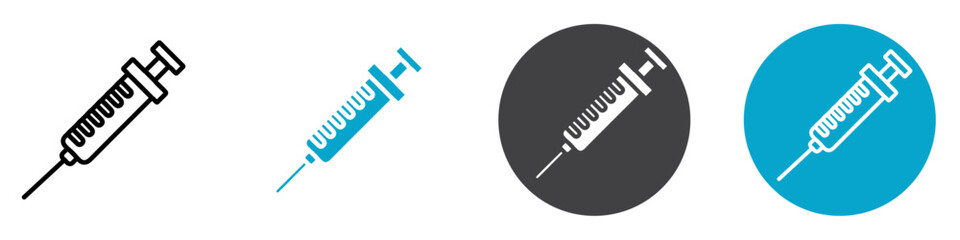 injection icon Vector illustration in black