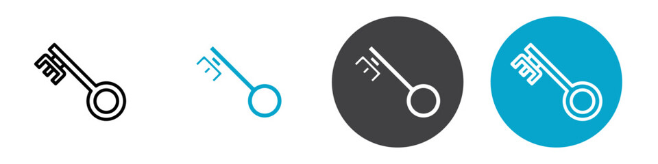 key icon Vector illustration in black