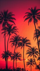 Aesthetic Wallpaper for Mobile: Vibrant Fiery Sunset Gradient Transitioning into Soft Neon Pink and Turquoise Hues Clash, Creating a Bold and Captivating Visual Experience