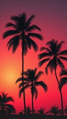 Aesthetic Wallpaper for Mobile: Vibrant Fiery Sunset Gradient Transitioning into Soft Neon Pink and Turquoise Hues Clash, Creating a Bold and Captivating Visual Experience