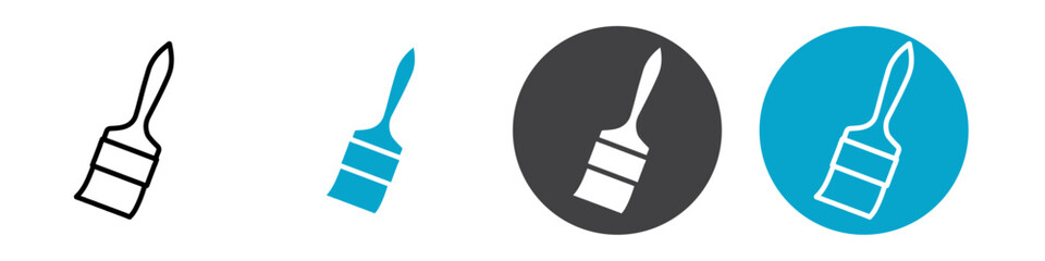 paint brush icon Vector illustration in black