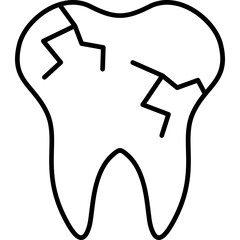 Broken Tooth Icon