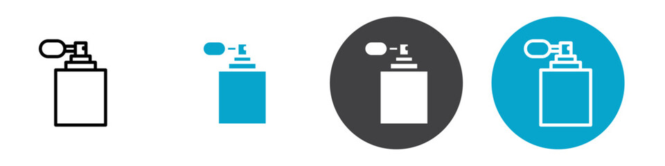 perfume icon Vector illustration in black