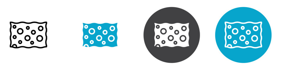 sponge icon Vector illustration in black