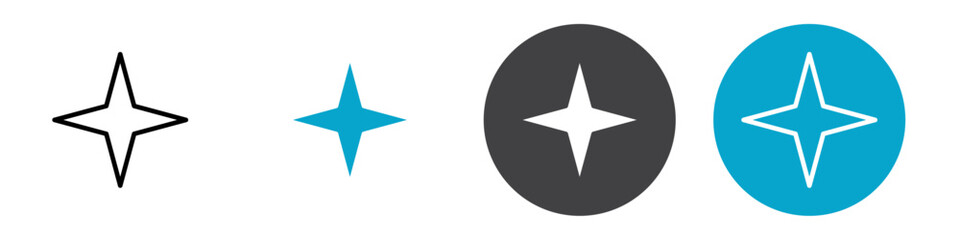 star icon Vector illustration in black