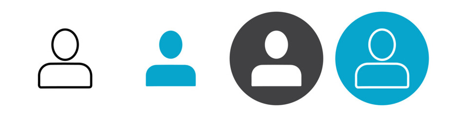 user icon Vector illustration in black