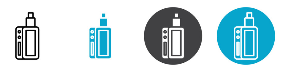 vape icon Vector illustration in black