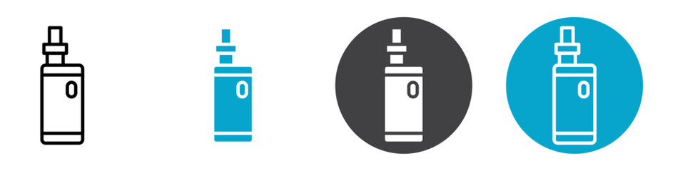 vape icon Vector illustration in black