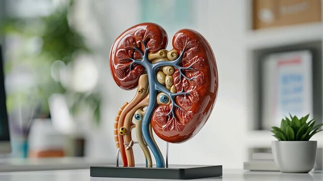 Detailed Anatomical Model of a Human Kidney