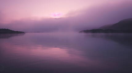 Fototapeta premium A peaceful long exposure of the Blue Lagoon in Iceland, with smooth steam rising over geothermal waters.