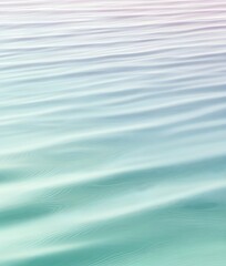 A tranquil wave gradient of mint green, pale lavender, and ocean blue, resembling ripples in a serene lake.