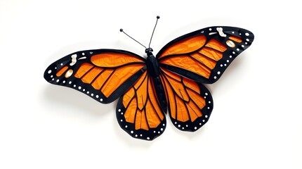 Fototapeta premium butterfly on white background