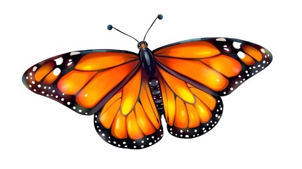 Fototapeta premium butterfly on white background