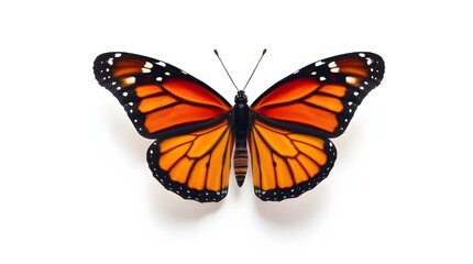 Fototapeta premium butterfly on white background